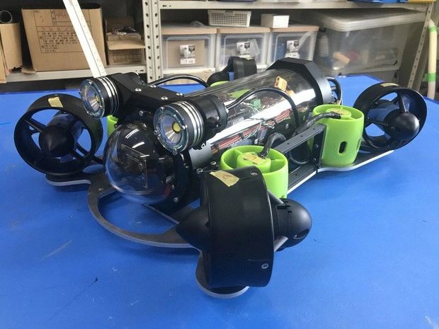 Scientific unmanned underwater vehicle — AI navigation system deployment in Tokyo, Japan