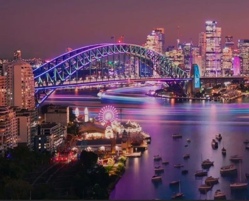 Sydney Harbour Bridge nighttime
